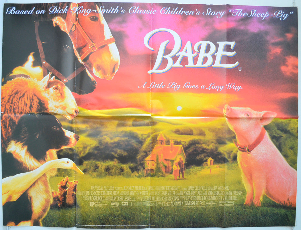 Babe Original Quad Poster - Film Poster - Movie Poster