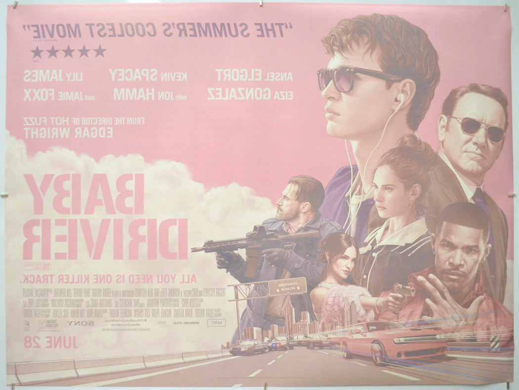 Baby Driver (Back) Cinema Quad Movie Poster