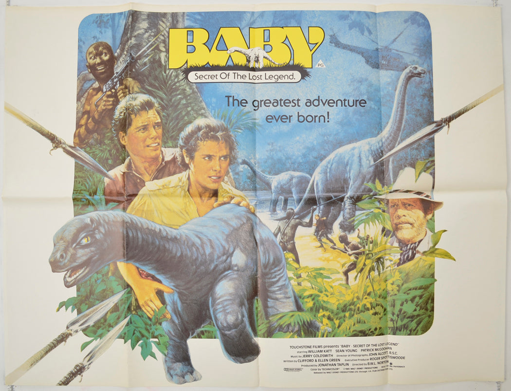 Baby - Secret Of The Lost Legend Original Quad Poster - Film Poster - Movie Poster