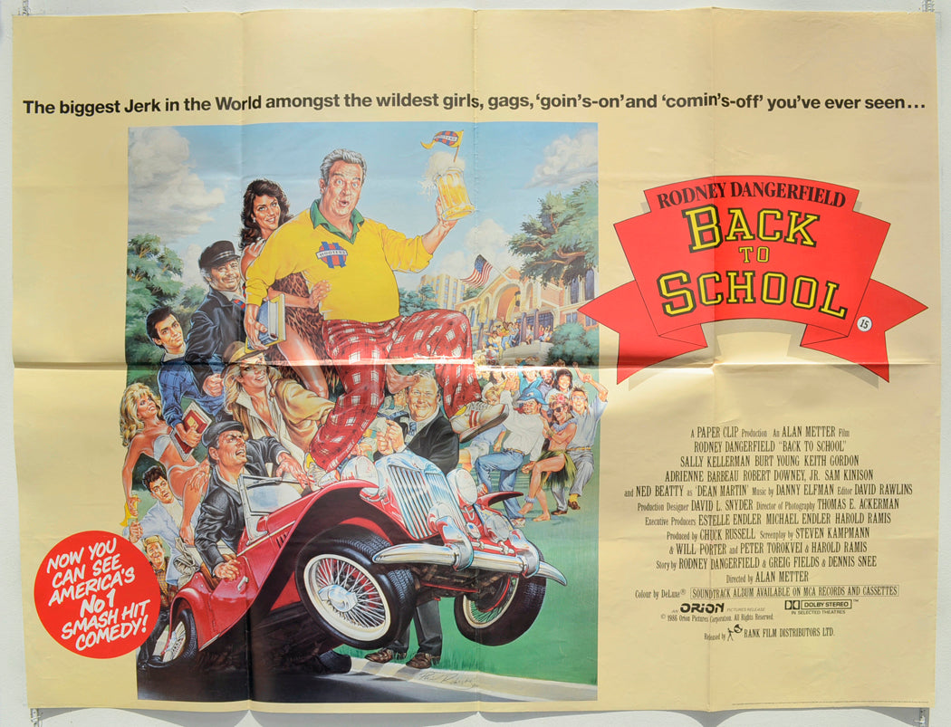 Back To School Original Quad Poster - Film Poster - Movie Poster
