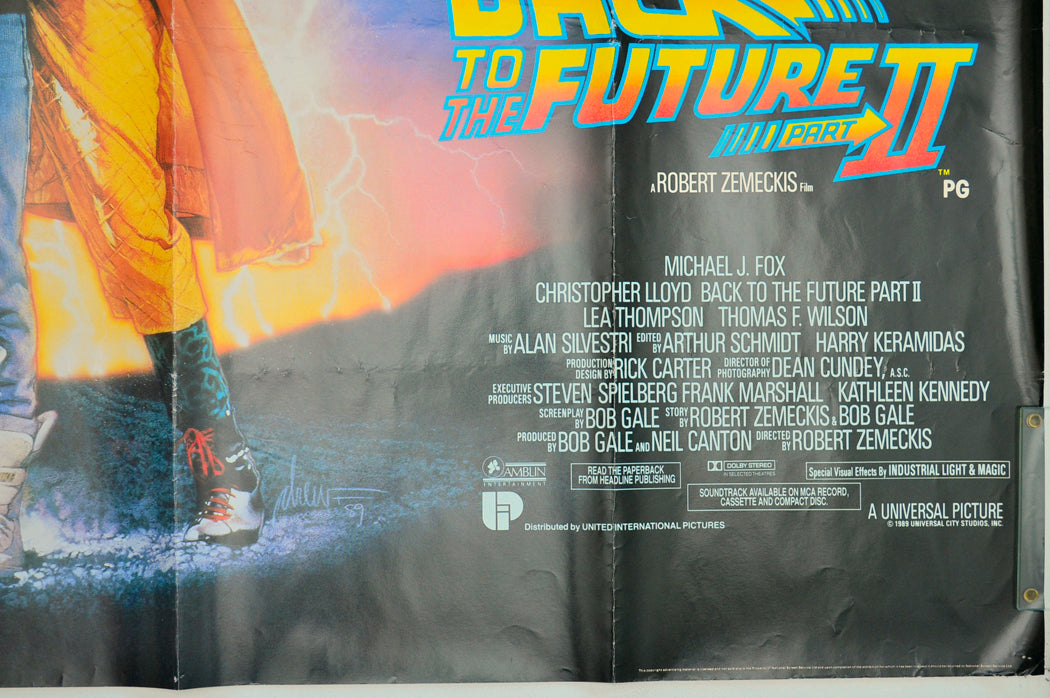 BACK TO THE FUTURE PART II (Bottom Right) Cinema Quad Movie Poster