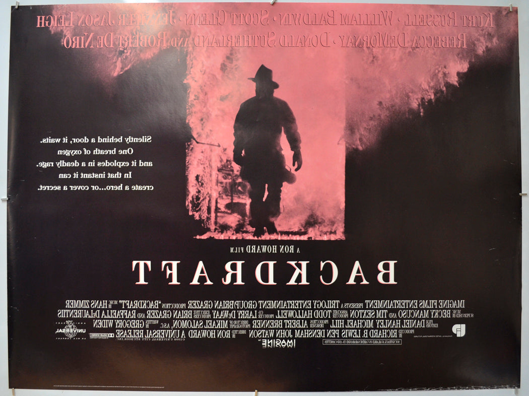 BACKDRAFT (Back) Cinema Quad Movie Poster