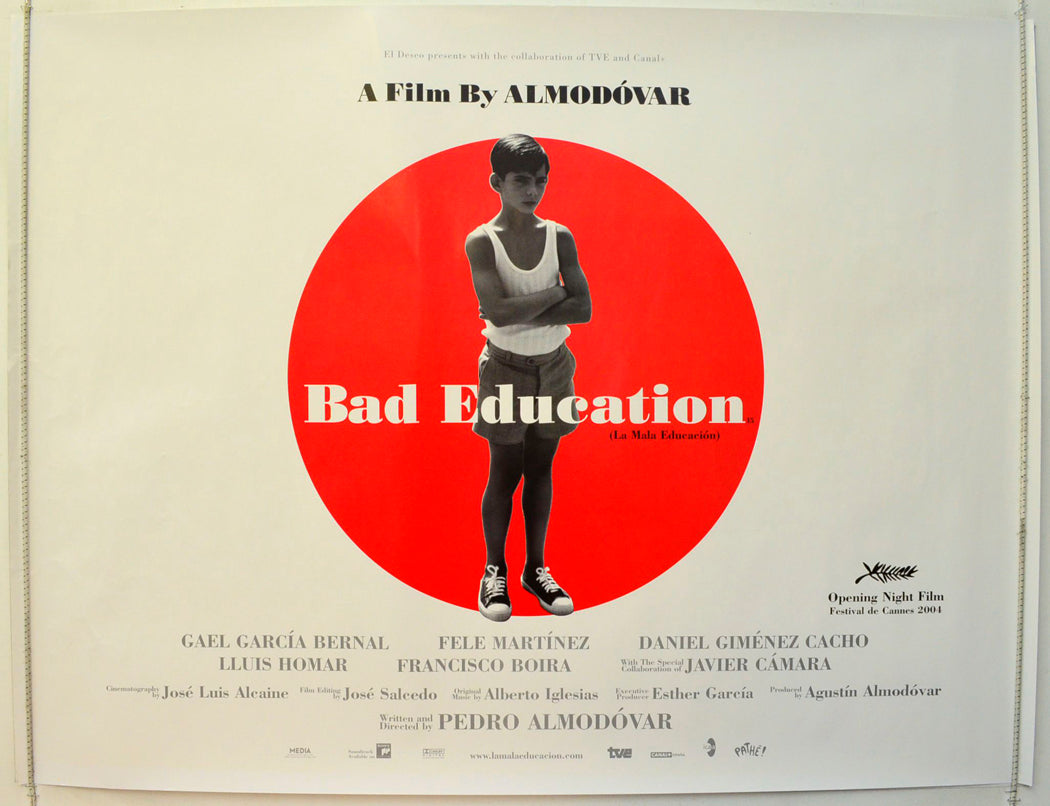 Bad Education (a.k.a. La Mala Education) Original British Quad Poster - Film Poster - Movie Poster