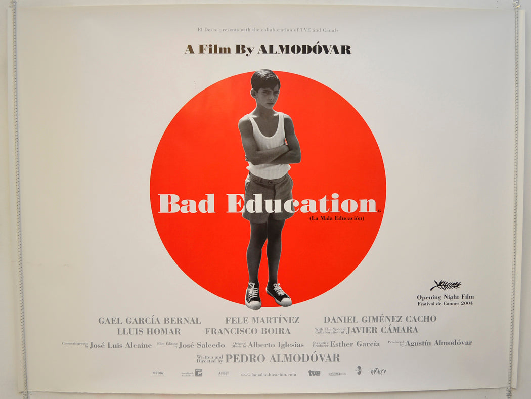 Bad Education (a.k.a. La Mala Education) Original Quad Poster - Film Poster - Movie Poster