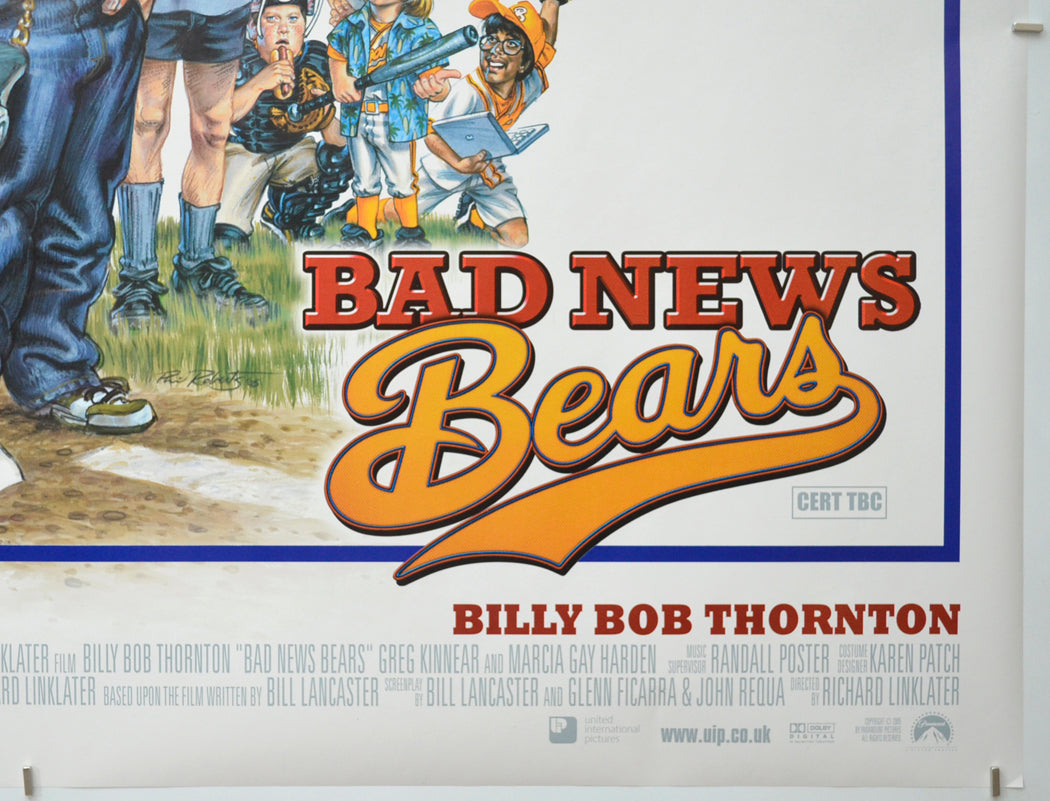 BAD NEWS BEARS (Bottom Right) Cinema Quad Movie Poster