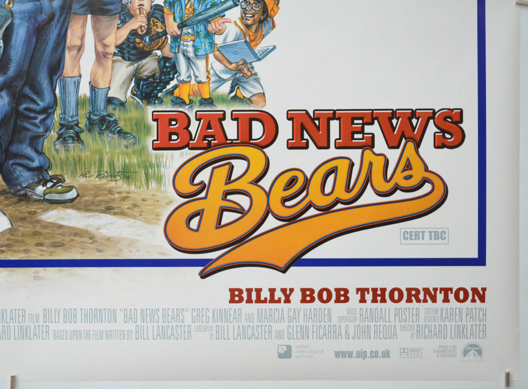 BAD NEWS BEARS (Bottom Right) Cinema Quad Movie Poster