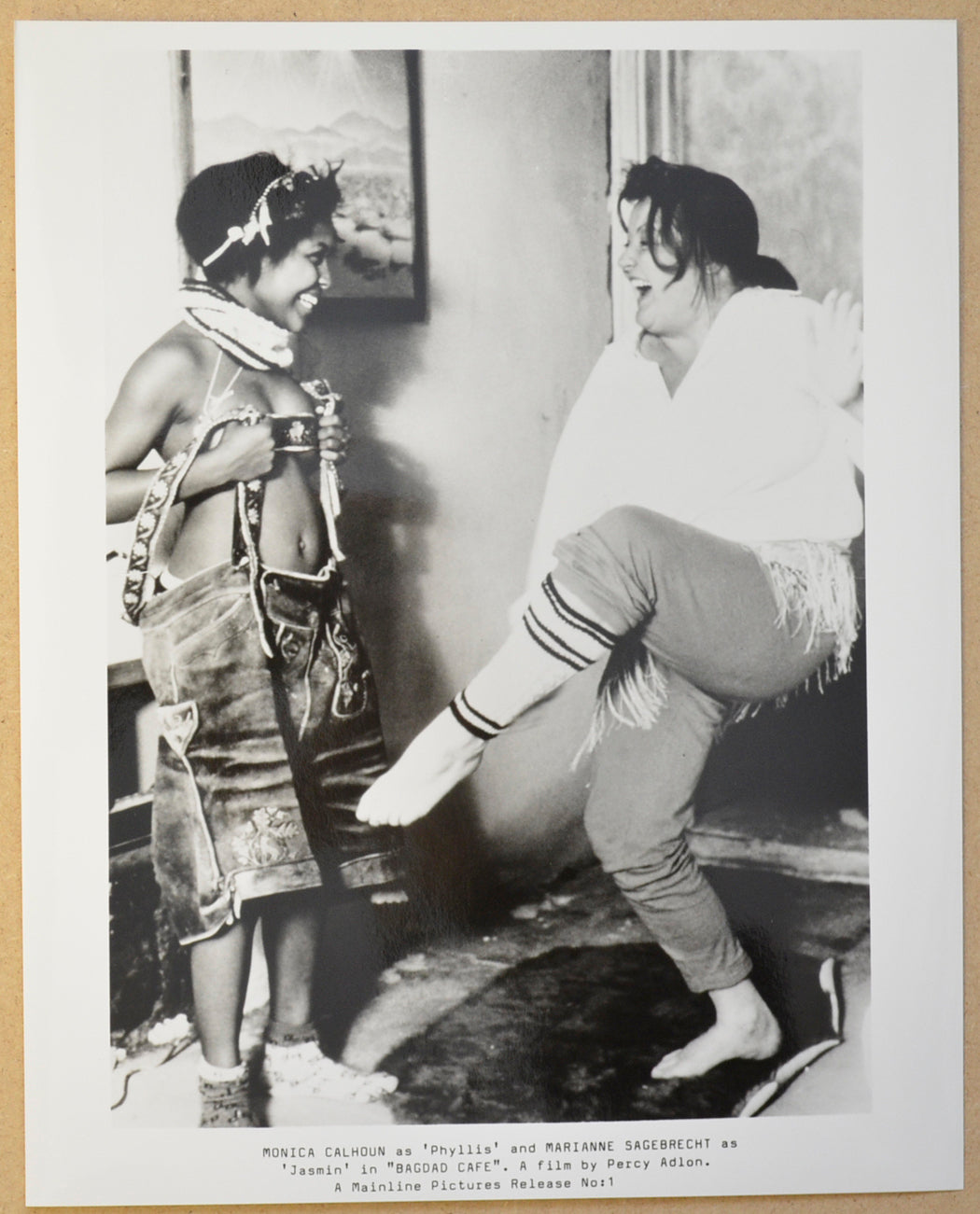 BAGDAD CAFE (Still 5) Cinema Black and White Press Stills