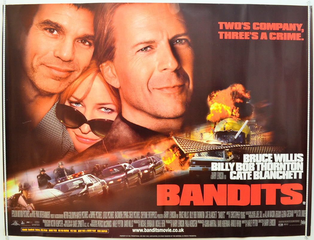 Bandits Original Quad Poster - Film Poster - Movie Poster