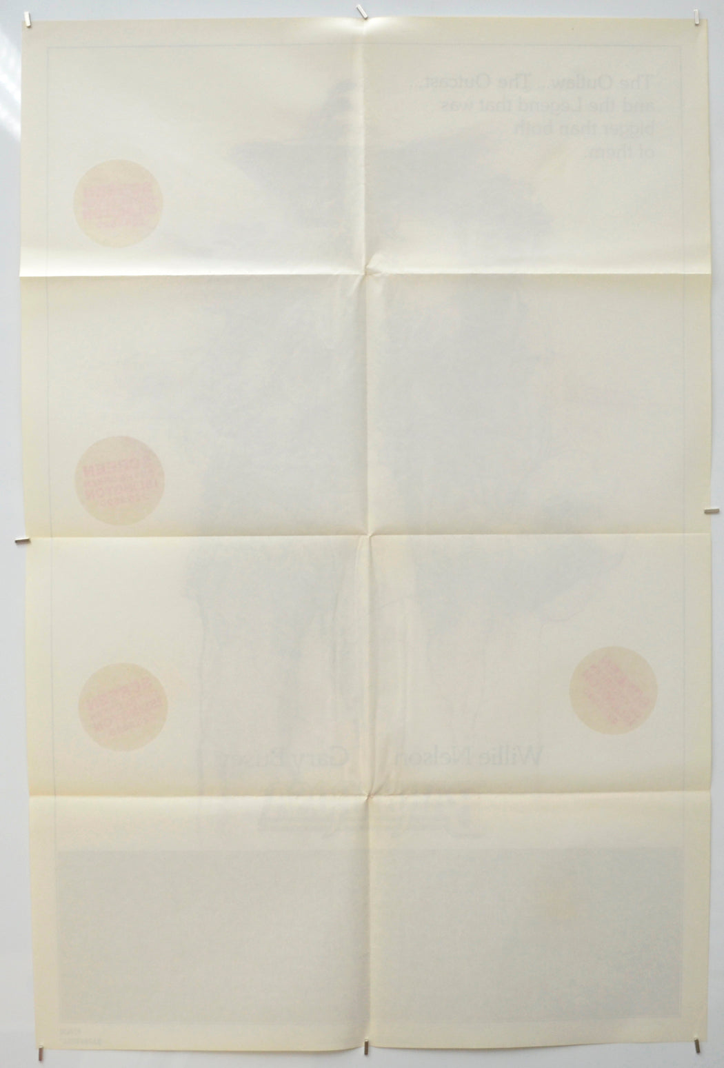 BARBAROSA (Back) Cinema One Sheet Movie Poster