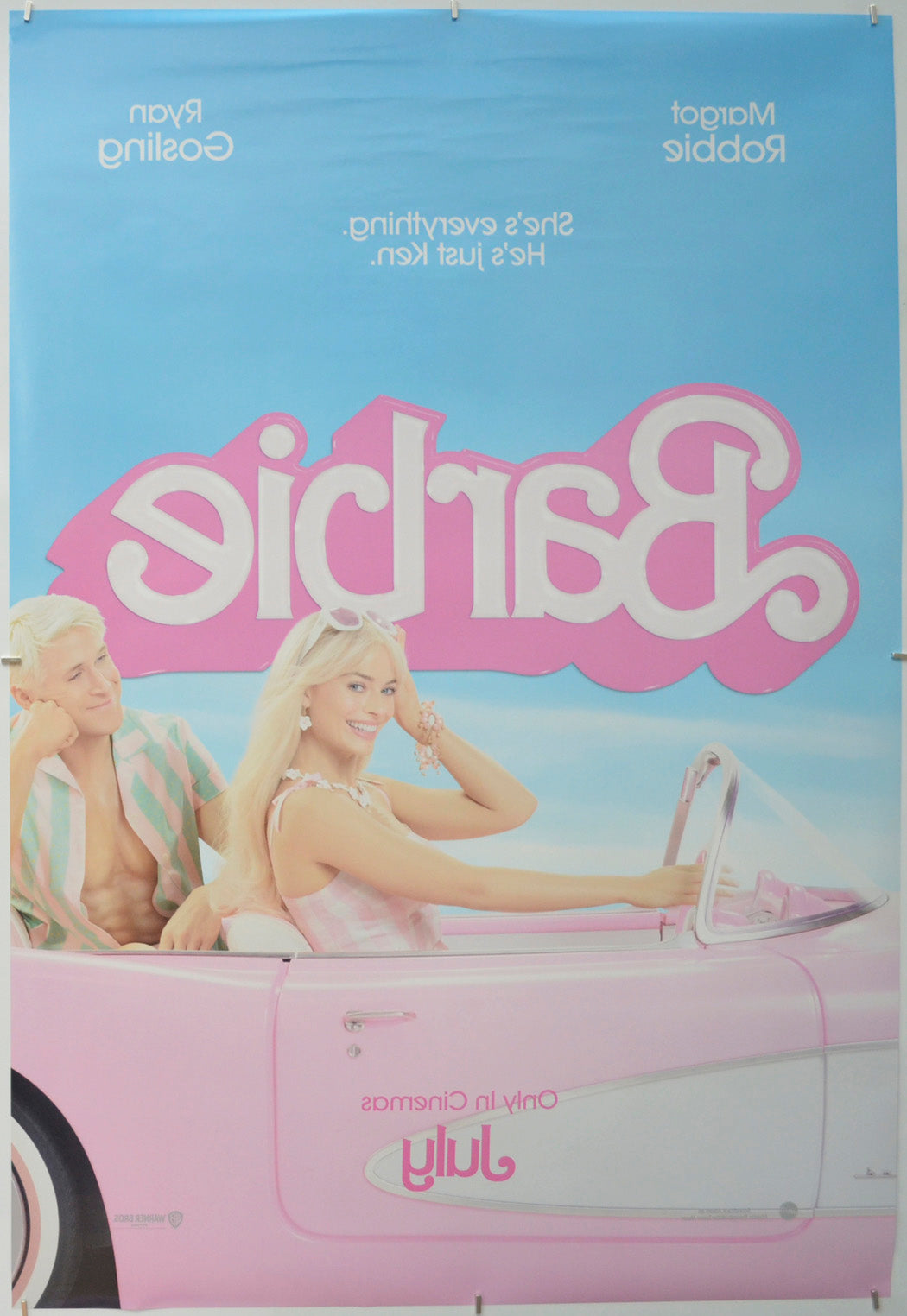 Barbie (Back) Cinema One Sheet Movie Poster