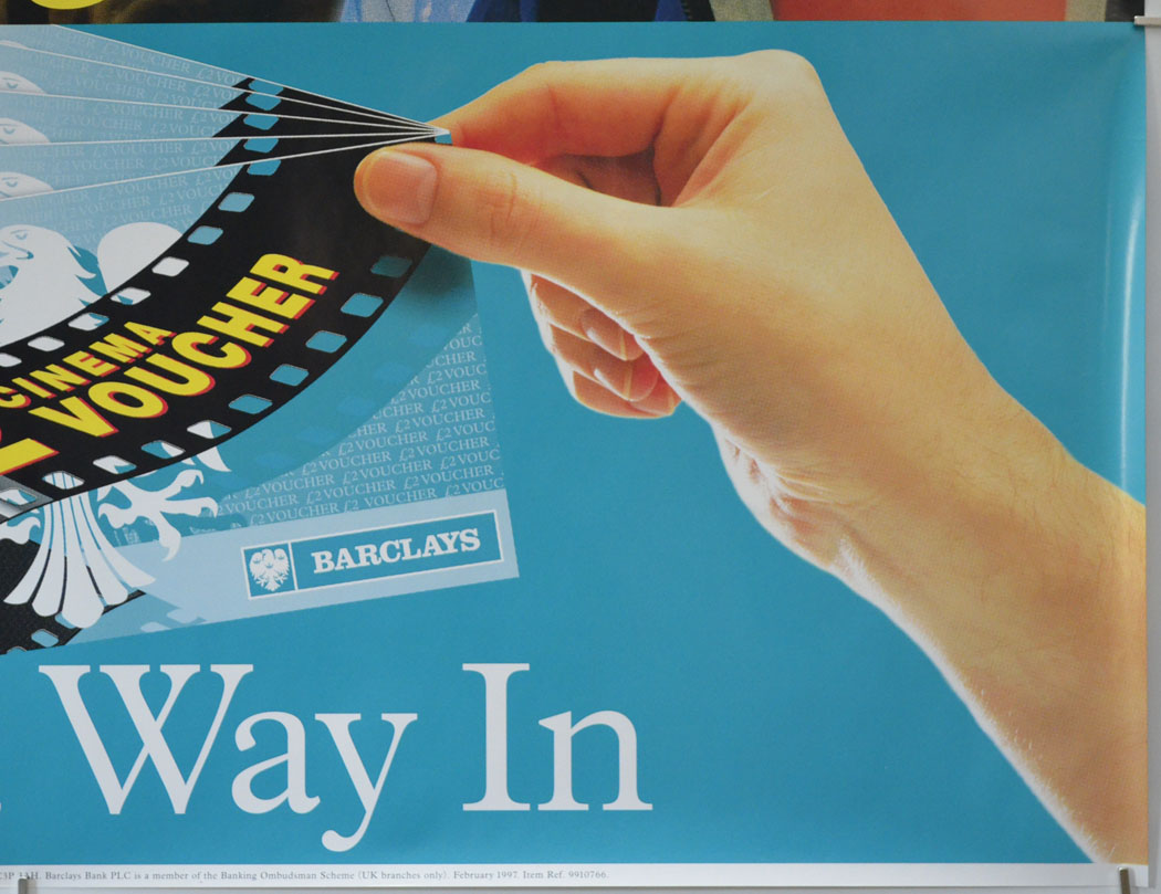 BARCLAYS 1997 ADVERTISING POSTER - GREAT NIGHT OUT (Bottom Right) Cinema Quad Movie Poster