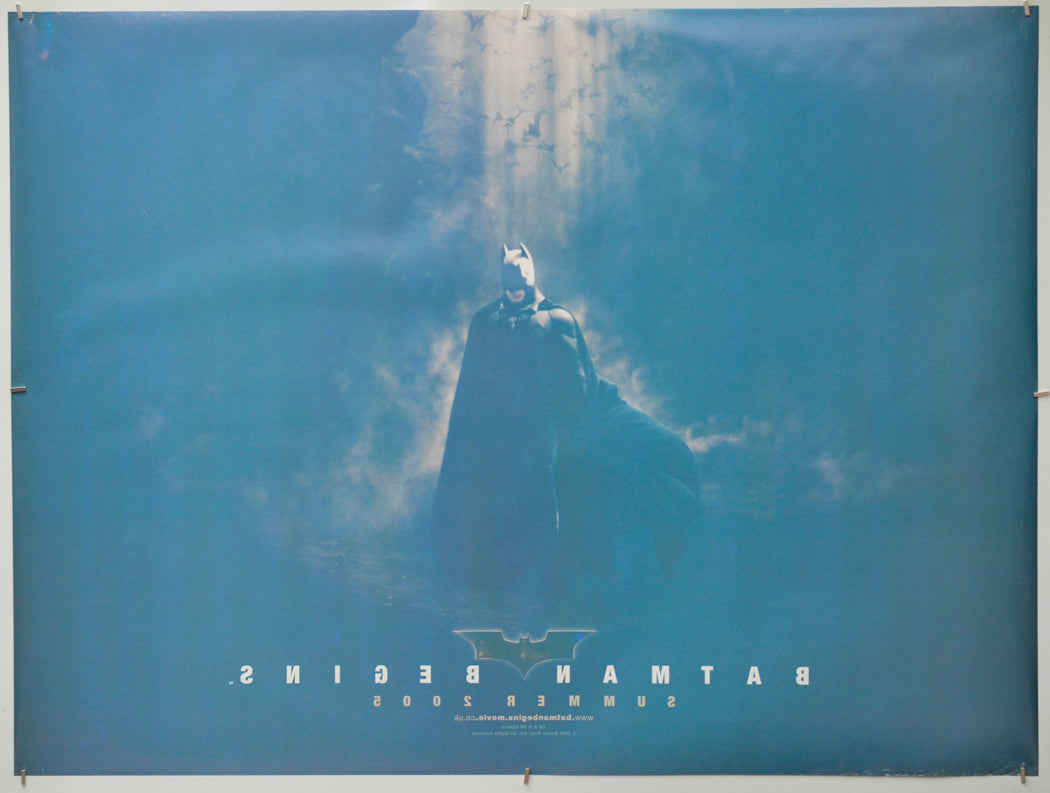 Batman Begins (Back) Cinema Quad Movie Poster