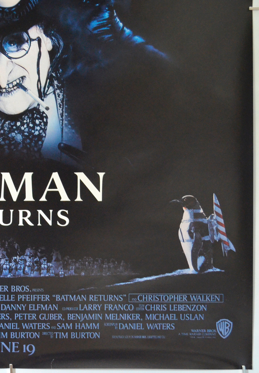 BATMAN RETURNS (Bottom Right) Cinema One Sheet Movie Poster