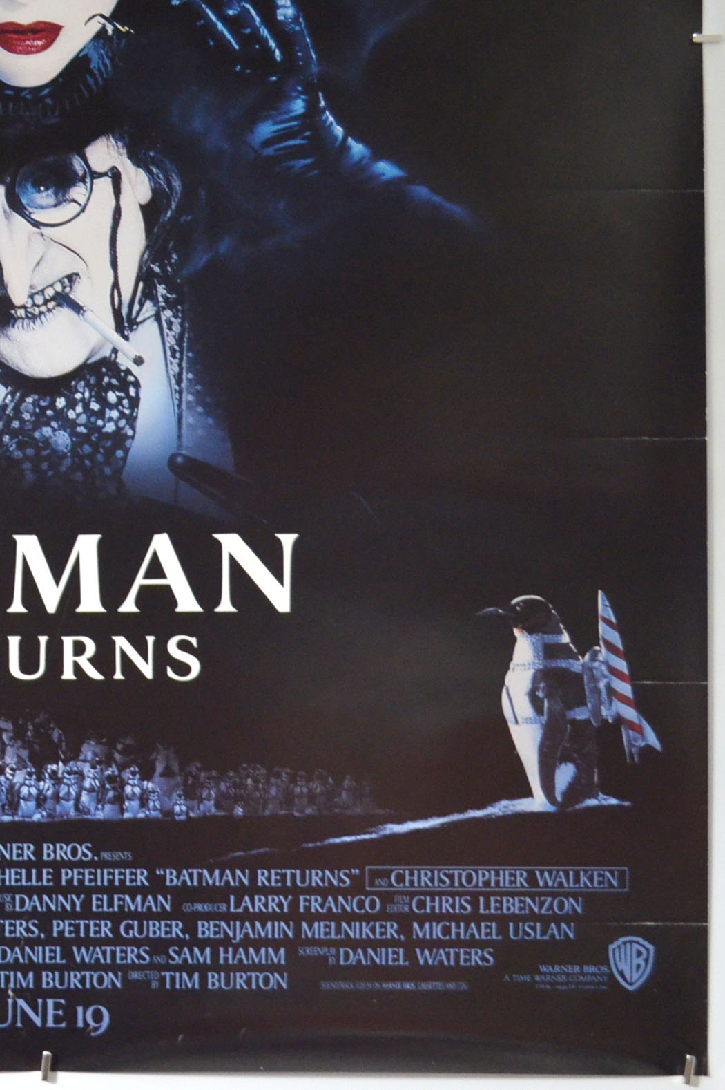 BATMAN RETURNS (Bottom Right) Cinema One Sheet Movie Poster