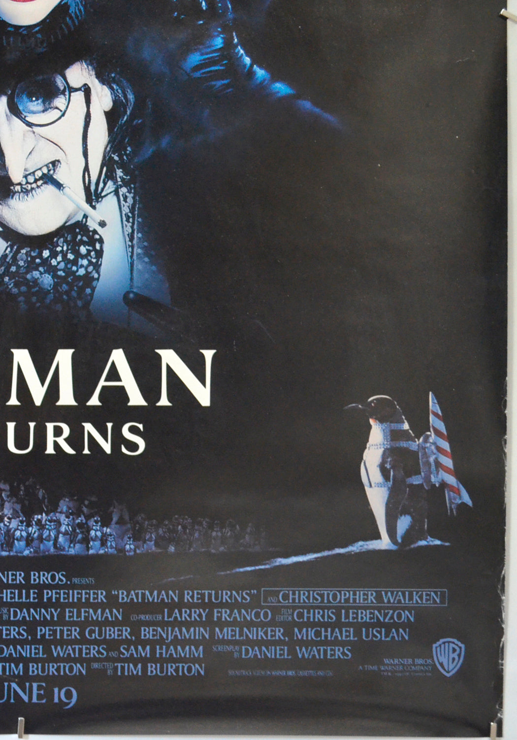 BATMAN RETURNS (Bottom Right) Cinema One Sheet Movie Poster