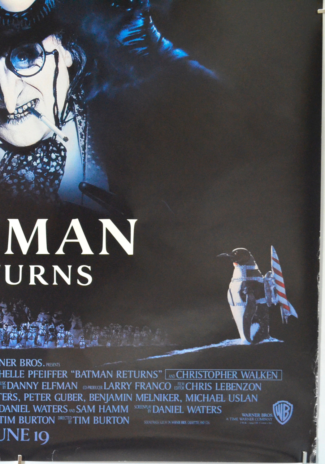 BATMAN RETURNS (Bottom Right) Cinema One Sheet Movie Poster