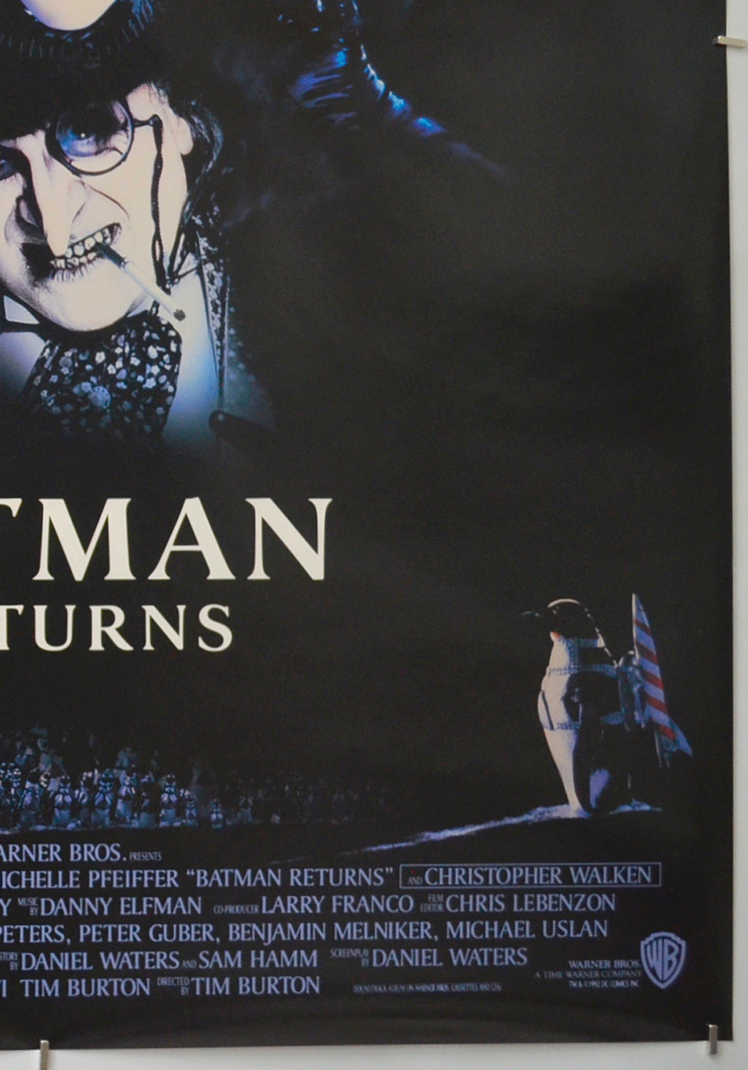 BATMAN RETURNS (Bottom Right) Cinema One Sheet Movie Poster