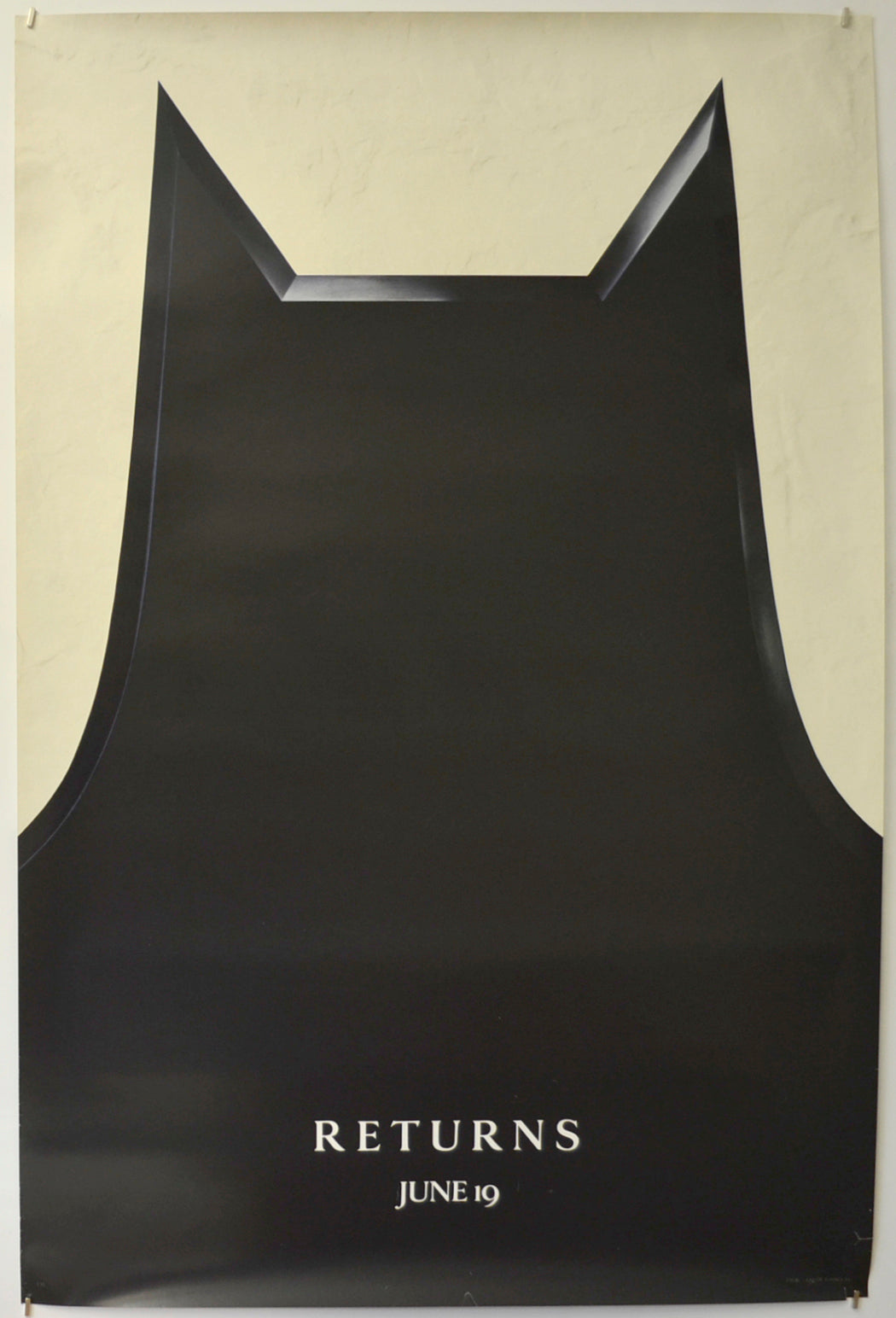 Batman Returns (Teaser / Advance Version) Original One Sheet Poster - Film Poster - Movie Poster