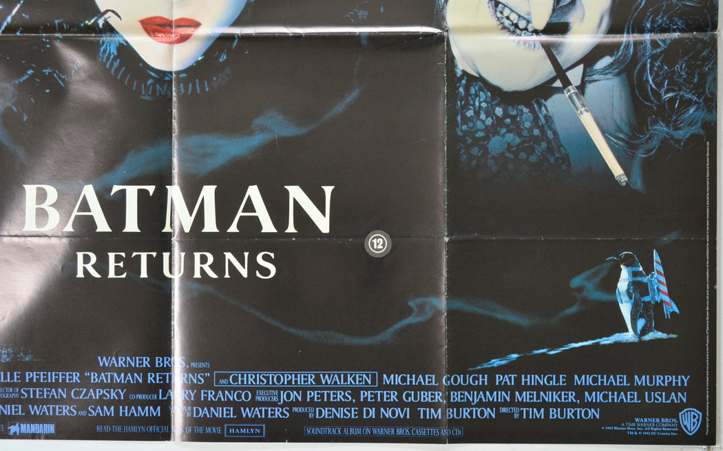 BATMAN RETURNS (Bottom Right) Cinema Quad Movie Poster