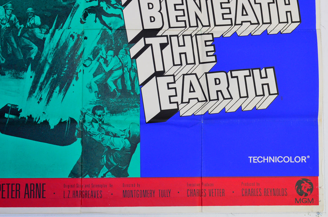 BATTLE BENEATH THE EARTH (Bottom Right) Cinema Quad Movie Poster