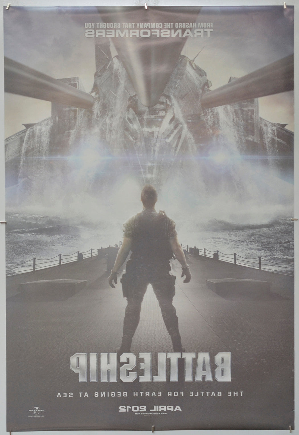 Battleship (Back) Cinema One Sheet Movie Poster
