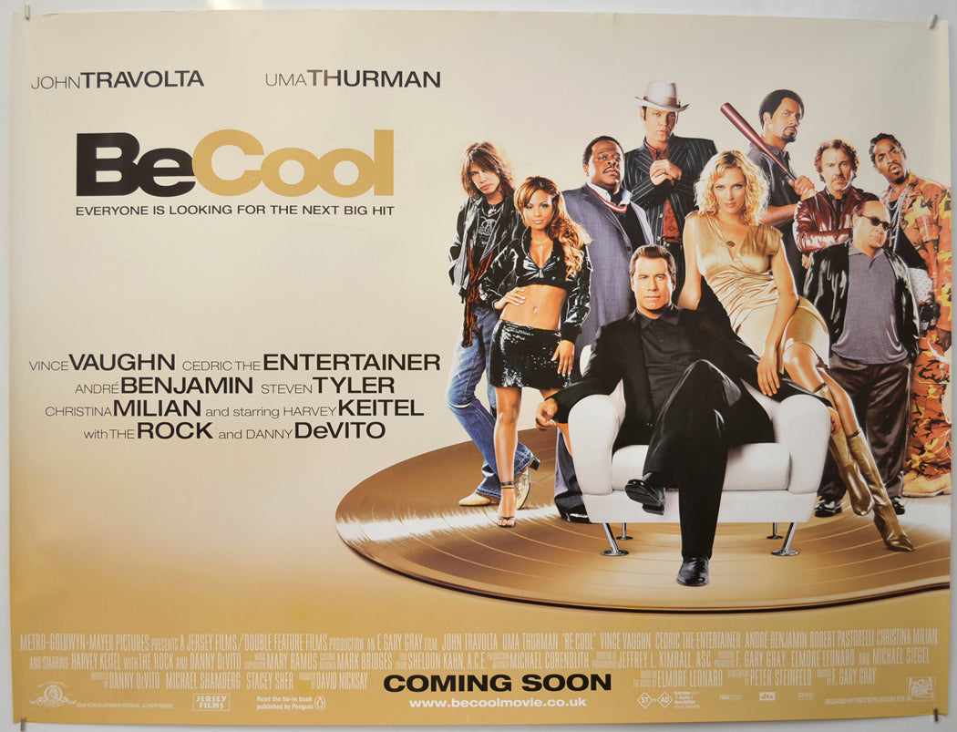 Be Cool (Teaser / Advance Version) Original Quad Poster - Film Poster - Movie Poster