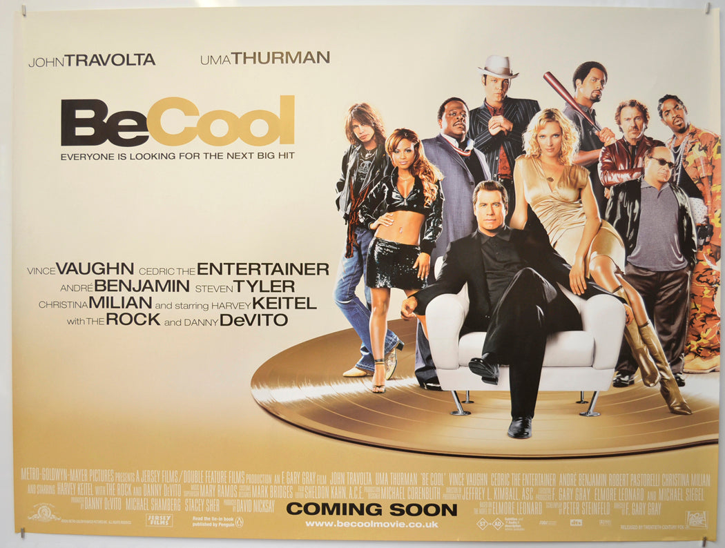 Be Cool (Teaser / Advance Version) Original Quad Poster - Film Poster - Movie Poster