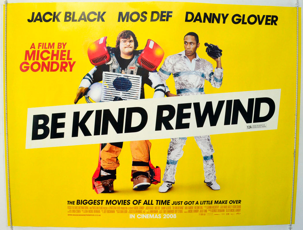 Be Kind Rewind Original British Quad Poster - Film Poster - Movie Poster