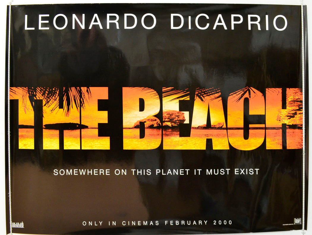 The Beach (Teaser / Advance Version) Original British Quad Poster - Film Poster - Movie Poster