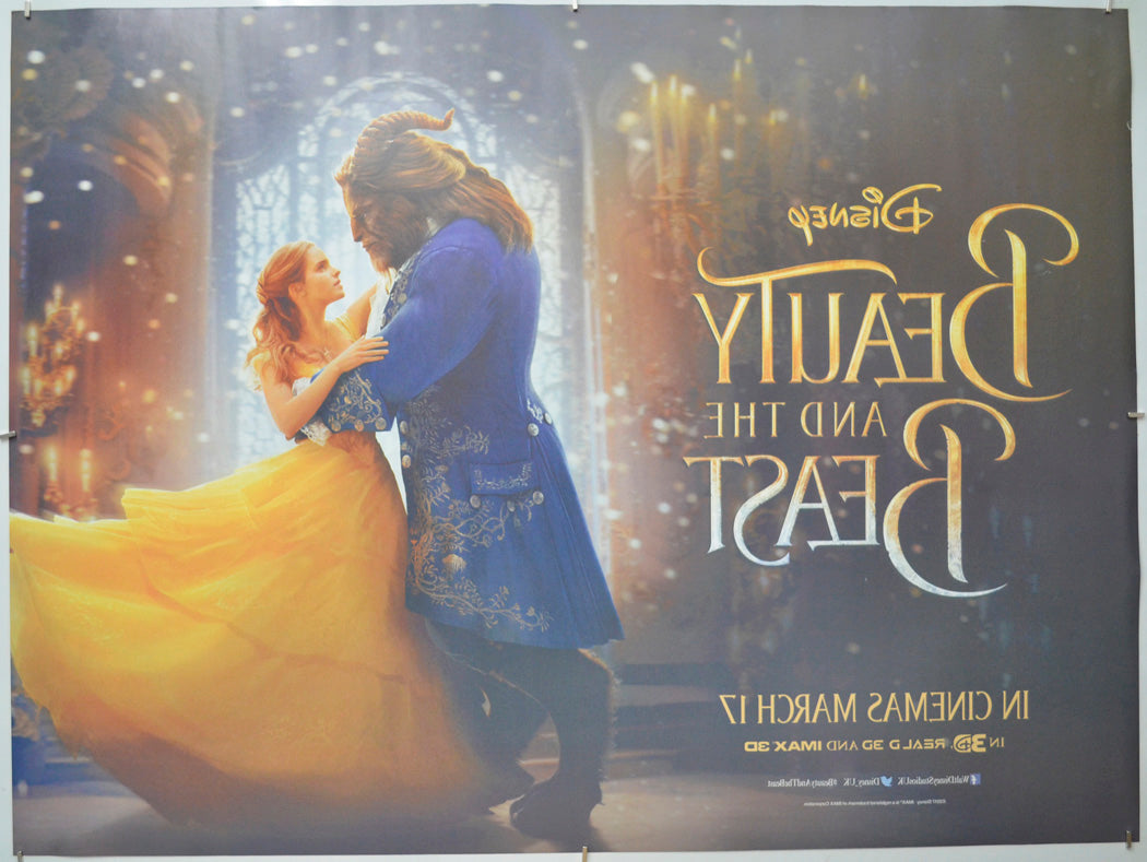 Beauty And The Beast (Back) Cinema Quad Movie Poster