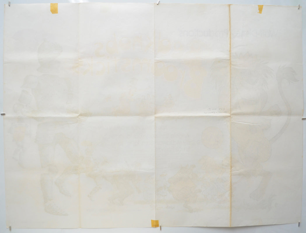 BEDKNOBS AND BROOMSTICKS (Back) Cinema Quad Movie Poster