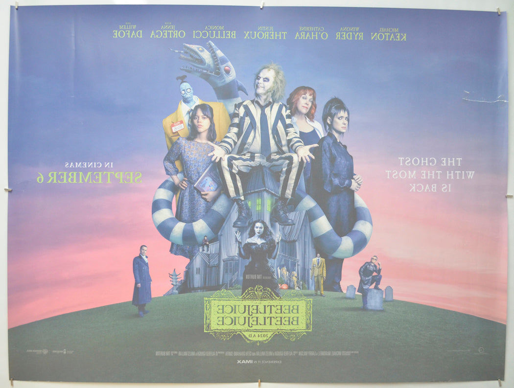 BEETLEJUICE BEETLEJUICE (Back) Cinema Quad Movie Poster