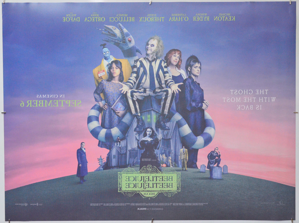 Beetlejuice Beetlejuice (Back) Cinema Quad Movie Poster