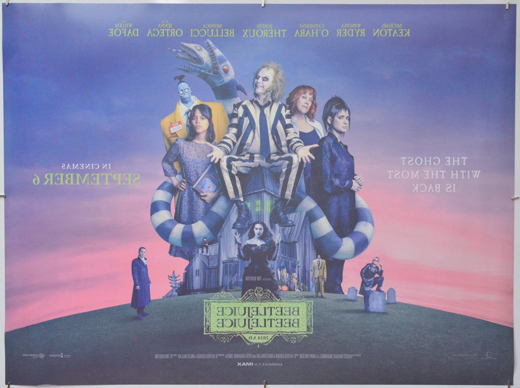 Beetlejuice Beetlejuice (Back) Cinema Quad Movie Poster