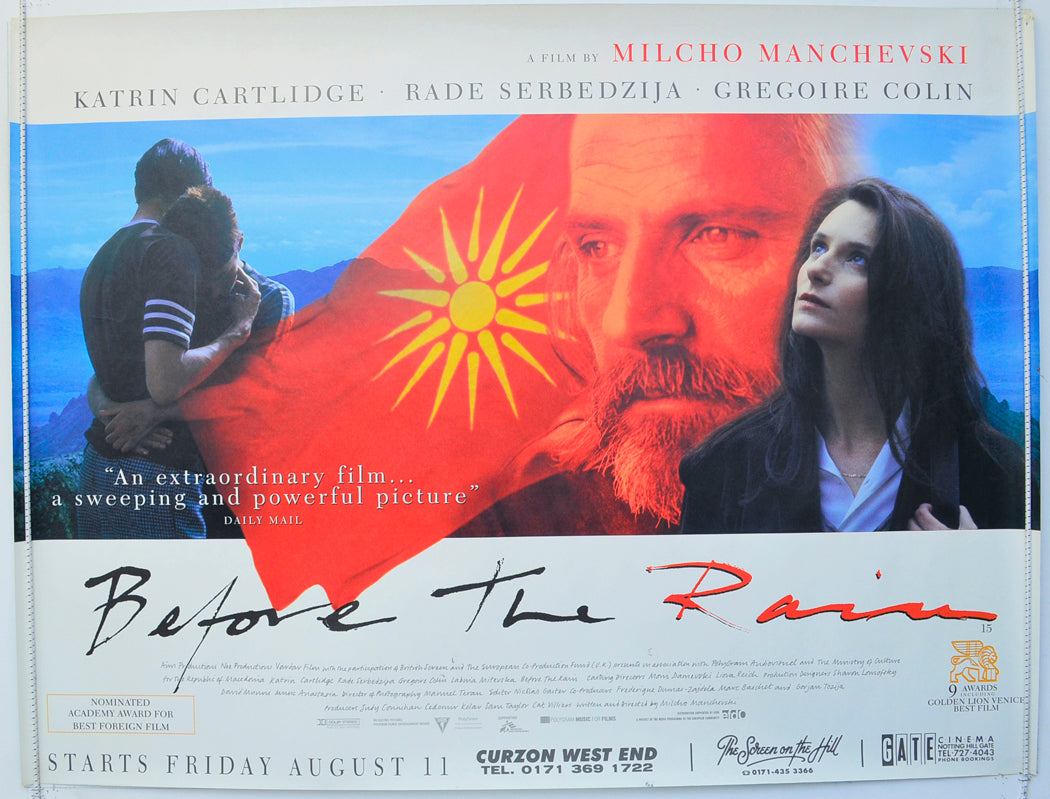 Before The Rain Original British Quad Poster - Film Poster - Movie Poster