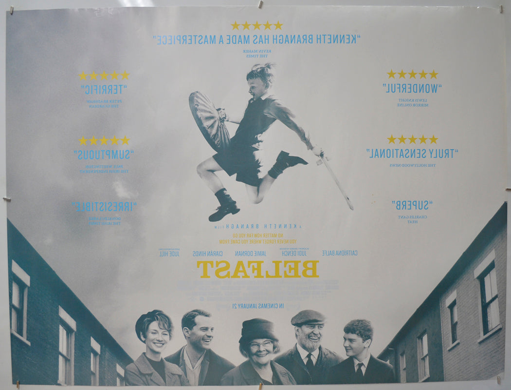 BELFAST (Back) Cinema Quad Movie Poster