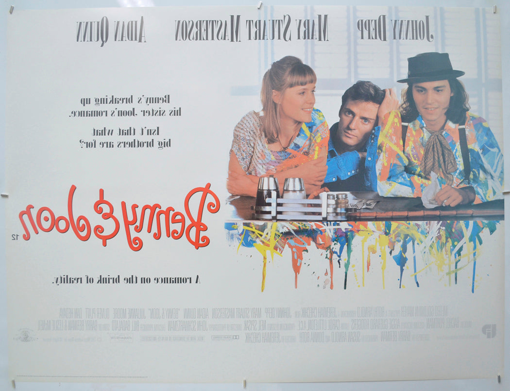 BENNY AND JOON (Back) Cinema Quad Movie Poster