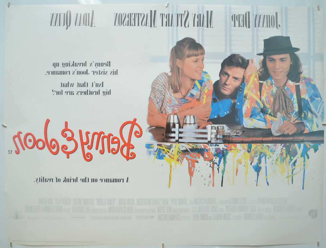 BENNY AND JOON (Back) Cinema Quad Movie Poster