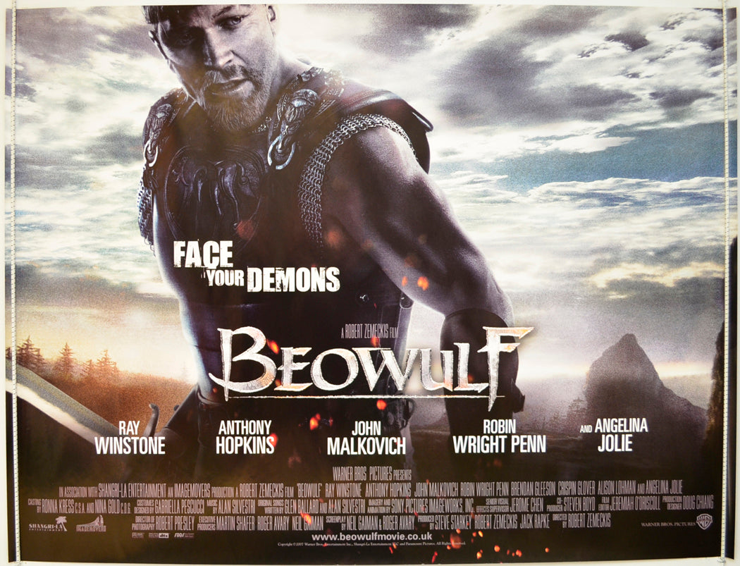 Beowulf Original Quad Poster - Film Poster - Movie Poster