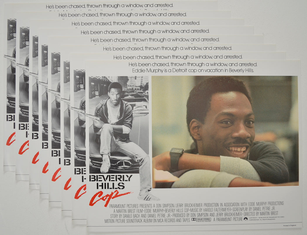 BEVERLY HILLS COP (Full View) Cinema Set of Lobby Cards