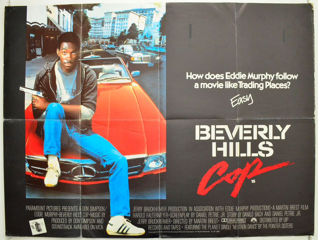Beverly Hills Cop Original British Quad Poster - Film Poster - Movie Poster