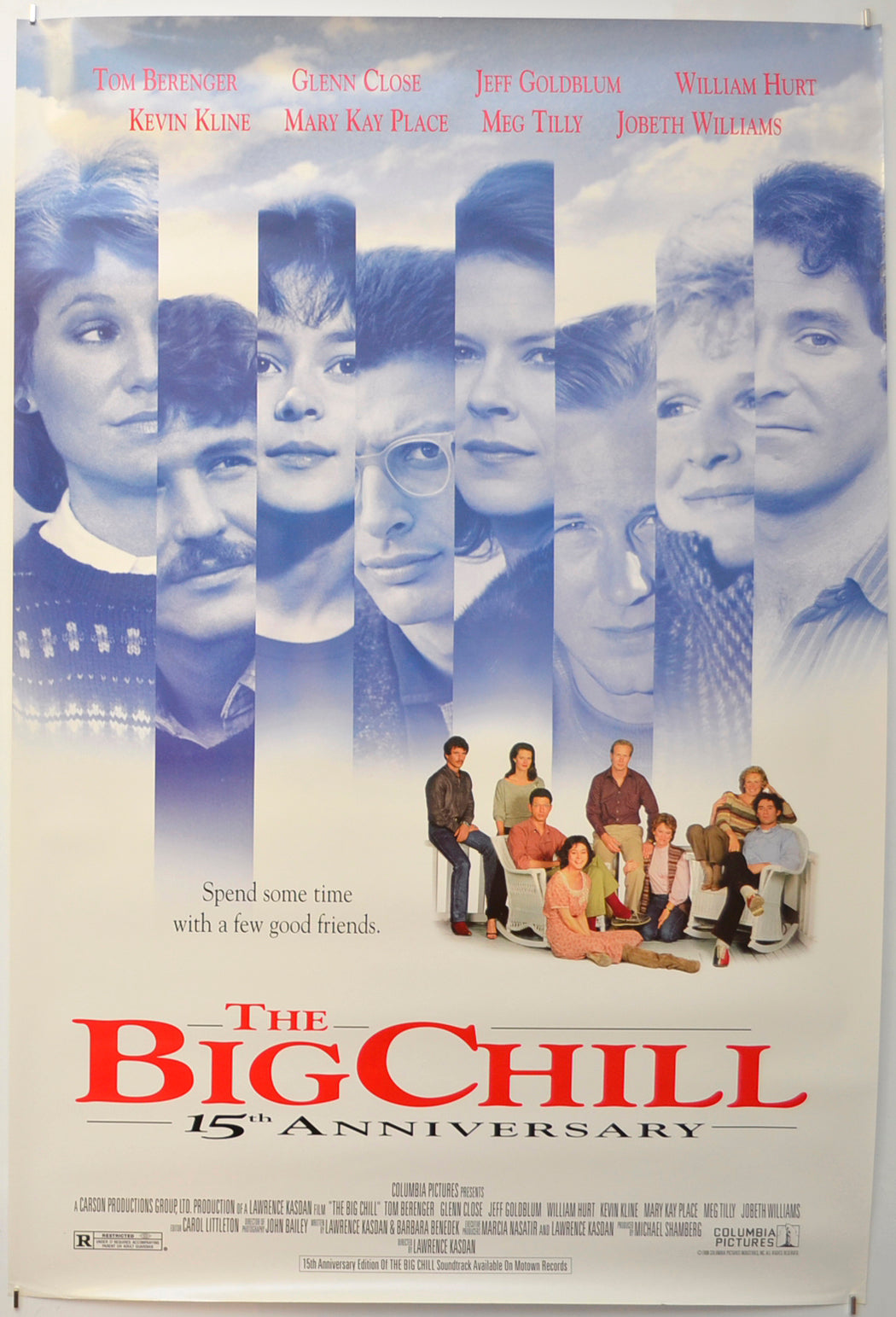 The Big Chill (15th Anniversary re-release Poster) Original One Sheet Poster - Film Poster - Movie Poster