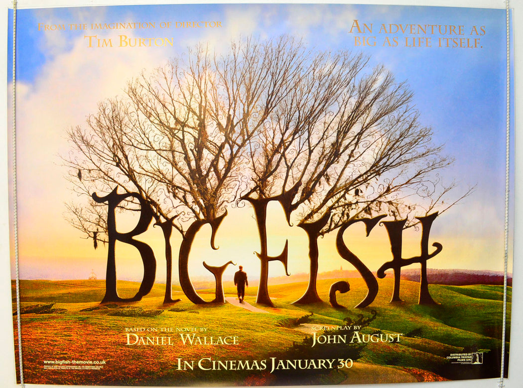 Big Fish (Teaser / Advance Version) Original British Quad Poster - Film Poster - Movie Poster