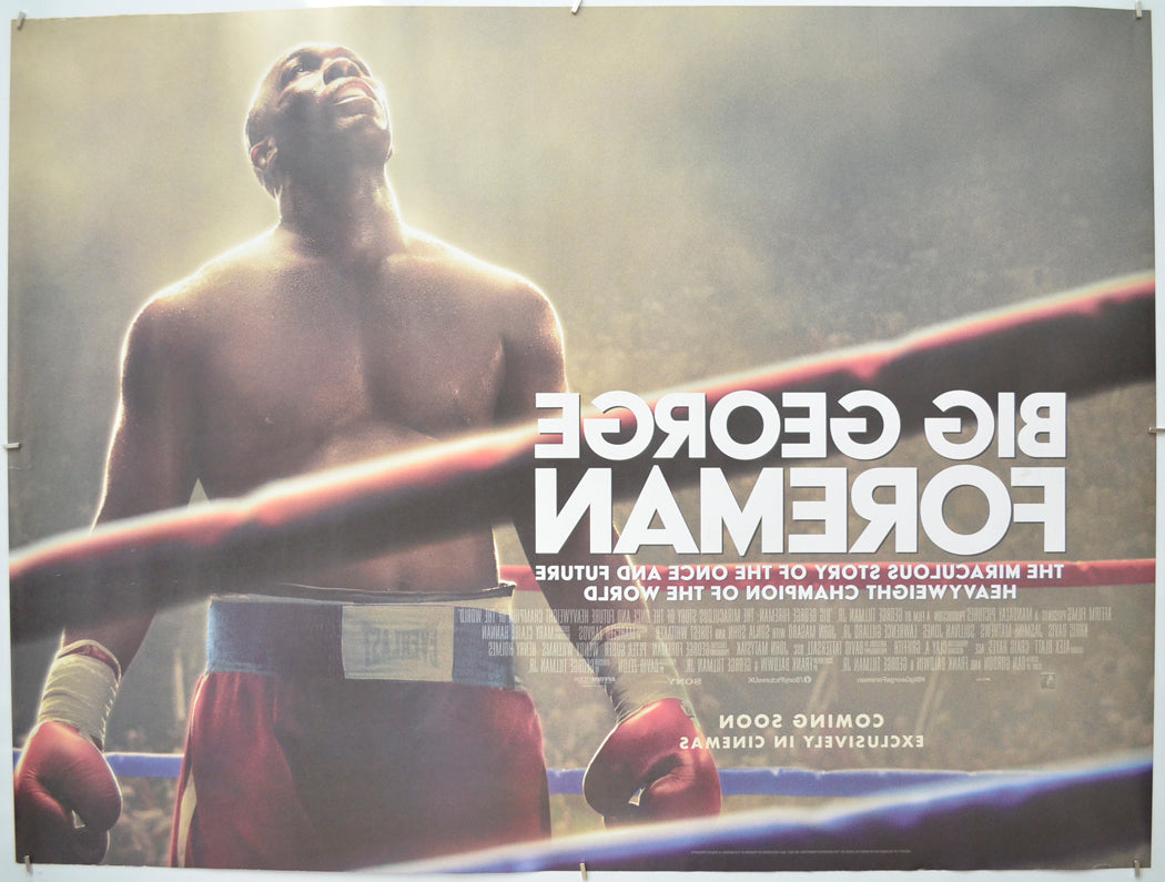 BIG GEORGE FOREMAN (Back) Cinema Quad Movie Poster