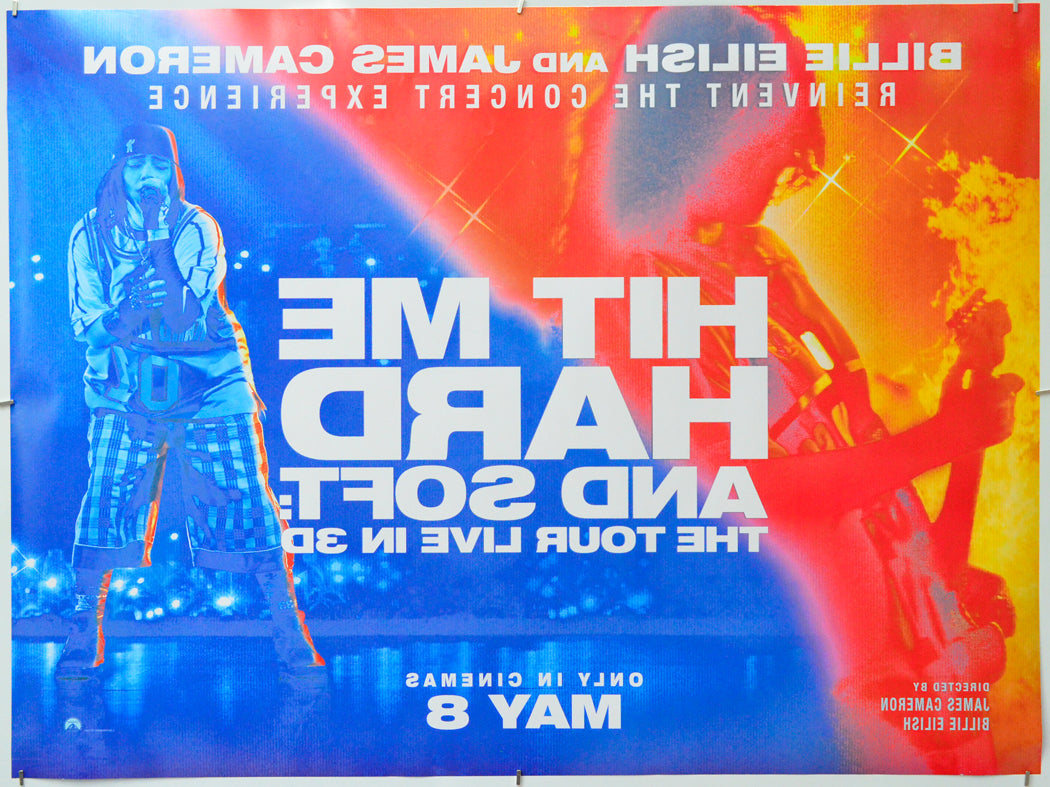 Billie Eilish – Hit Me Hard and Soft - The Tour Live in 3D (Back) Cinema Quad Movie Poster