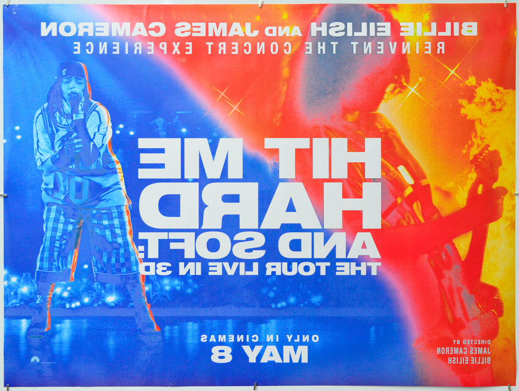 Billie Eilish – Hit Me Hard and Soft - The Tour Live in 3D (Back) Cinema Quad Movie Poster