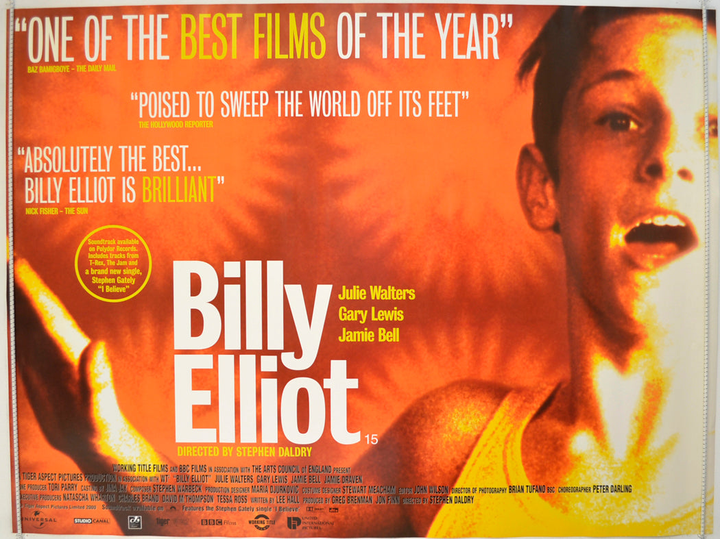 Billy Elliot Original Quad Poster - Film Poster - Movie Poster