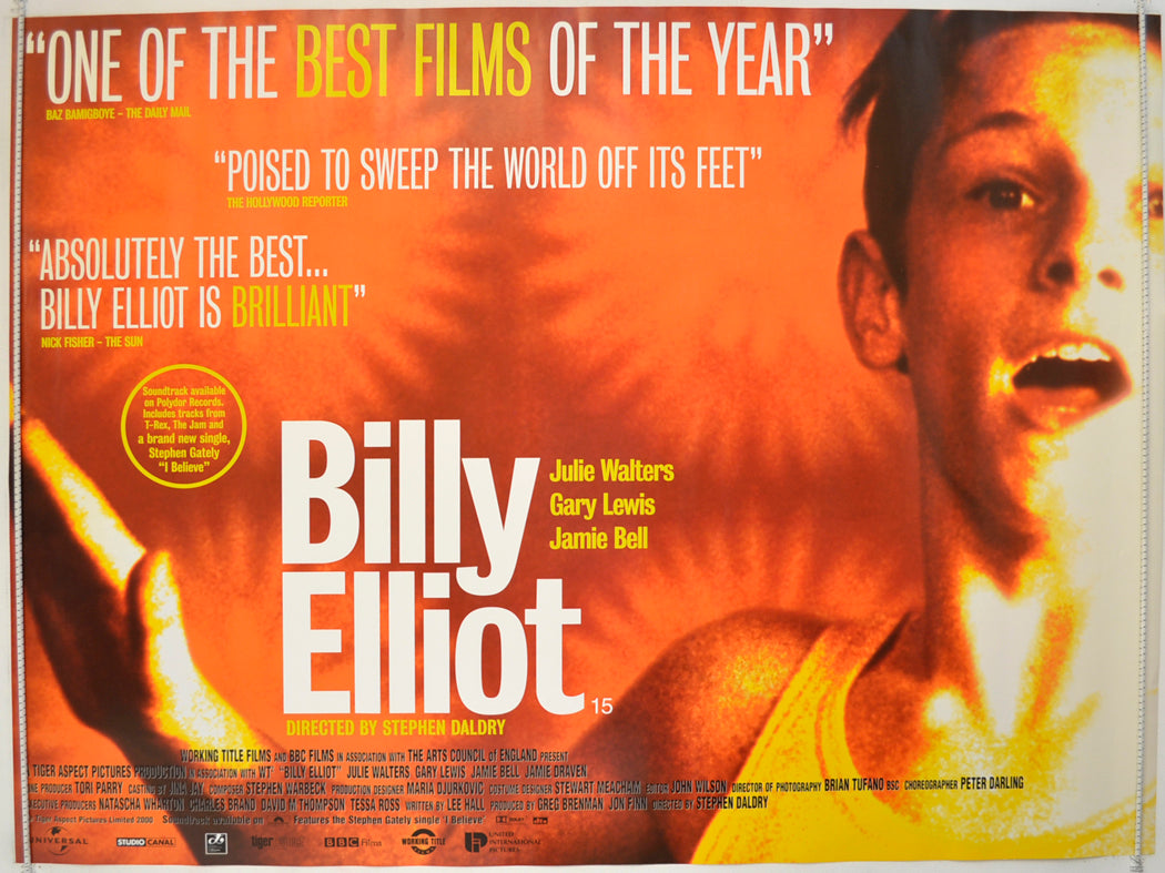 Billy Elliot Original Quad Poster - Film Poster - Movie Poster
