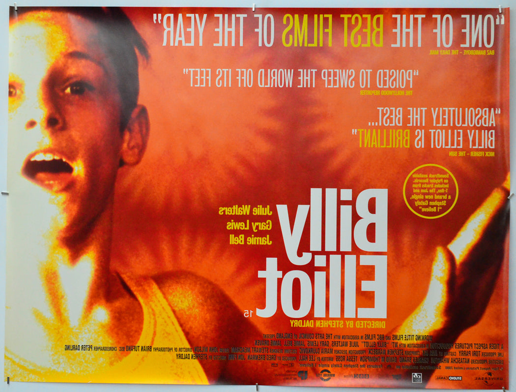 Billy Elliot (Back) Cinema Quad Movie Poster