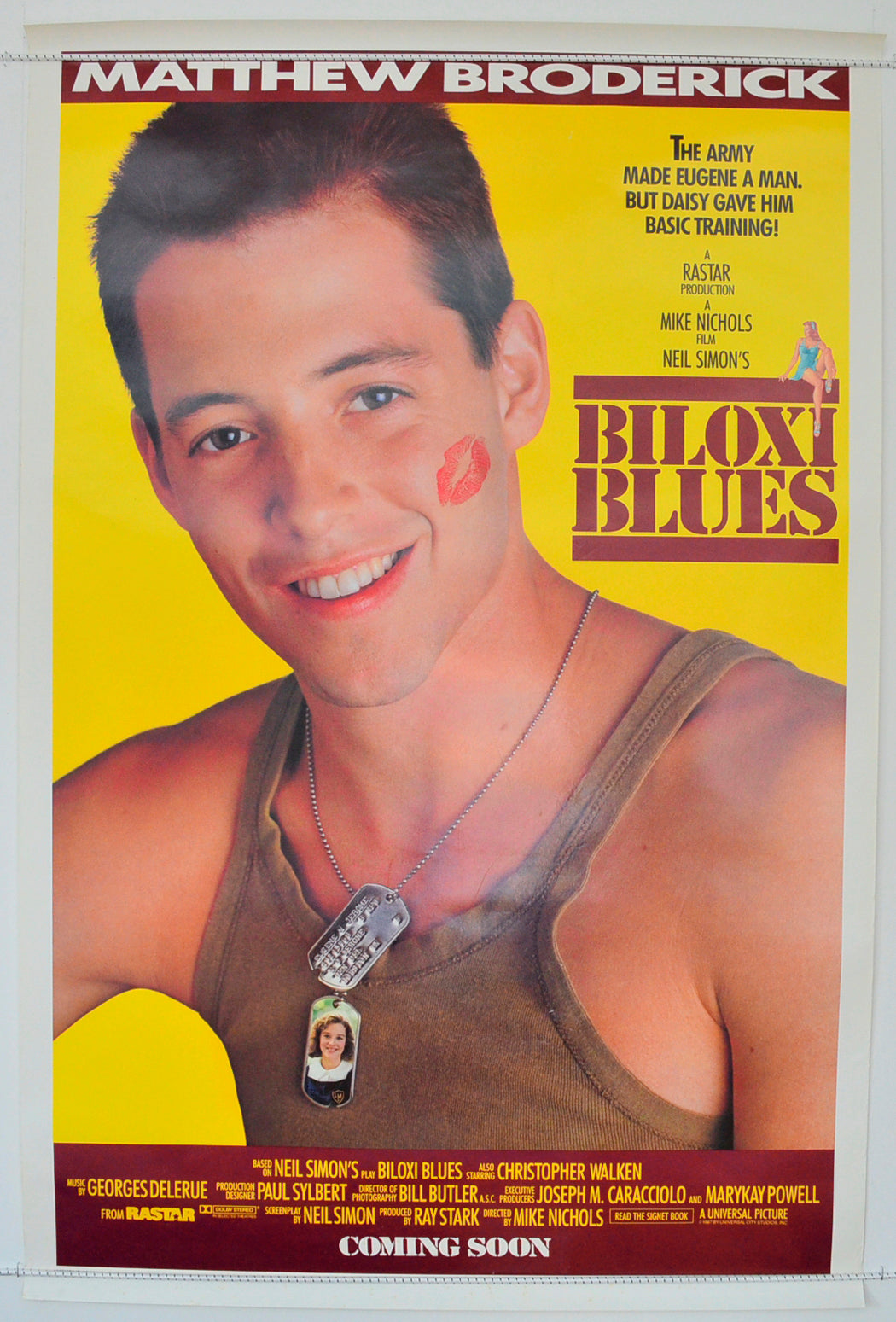 Biloxi Blues Original One Sheet Poster - Film Poster - Movie Poster